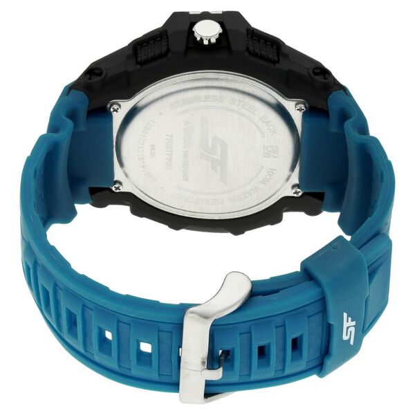 SF Quartz Analog Digital Black Dial Plastic Strap Watch for Men - image number 3