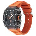 SF Maiden Voyage Sport Watch Black Dial And Orange Strap Tonneau Shaped Case with Multifunction movement - image number 1