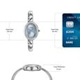 Poze Poze Quartz Analog Blue Dial Silver Metal Strap Watch For Women - image number 3