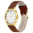 Sonata Quartz Analog White Dial Leather Strap Watch for Men - image number 1