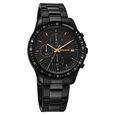 Sonata Chronos Quartz Analog with Date Blue Dial Silver Colour Stainless Steel Strap Watch For Men