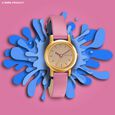 Sonata Splash White Dial Women Watch With Leather Strap