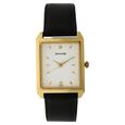 Sonata Quartz Analog Champagne Dial Leather Strap Watch for Men