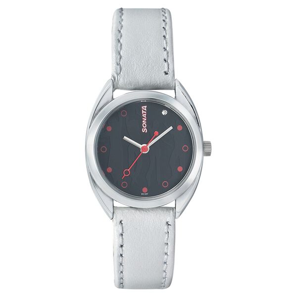Sonata Quartz Analog Black Dial Strap Watch for Women - image number 0