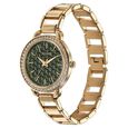 Sonata Wedding Bling Quartz Analog Green Dial Rose Gold Metal Strap Watch for Women - image number 2