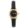 Sonata Quartz Analog with Day and Date Black Dial Leather Strap Watch for Women - image number 0