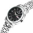 Sonata Wedding Quartz Analog Black Dial Stainless Steel Strap Watch For Men - image number 1