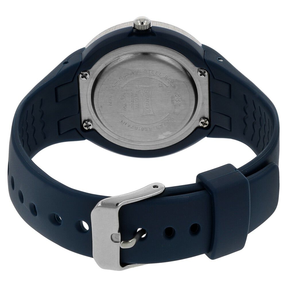 SF Quartz Analog Silver Dial Plastic Strap Watch for Women
