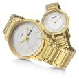 Sonata Quartz Analog White Dial Metal Strap Watch for Couple - image number 4