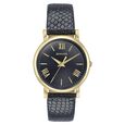 Sonata Glam Gold Quartz Analog Off White Dial Leather Strap Watch For Women