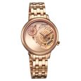 Sonata Unveil Quartz Analog Brown Dial Metal Strap Watch for Women