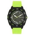 SF Quartz Analog Black Dial Plastic Strap Watch for Men