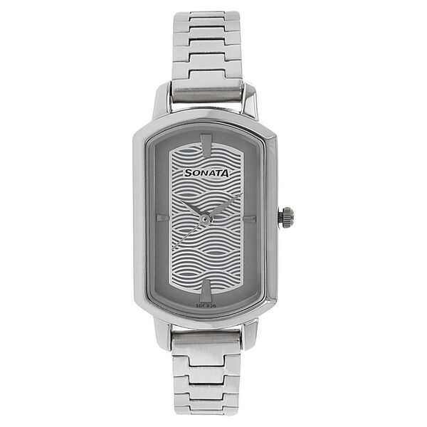 Sonata Elite Silver Dial Women Watch With Stainless Steel Strap - image number 0