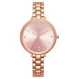Poze by Sonata Quartz Analog Pink Dial Metal Strap Watch for Women - image number 0