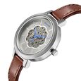 Sonata Unveil Quartz Multifunction Leather Strap Watch for Women - image number 2