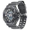 SF Quartz Analog Digital Black Dial PU Strap Watch for Men - image number 1