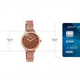 Poze By Sonata Quartz Analog Brown Dial Two Toned Metal Strap Watch For Women - image number 3