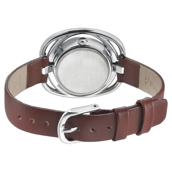 Sonata Quartz Analog White Dial Leather Strap Watch for Women - image number 3