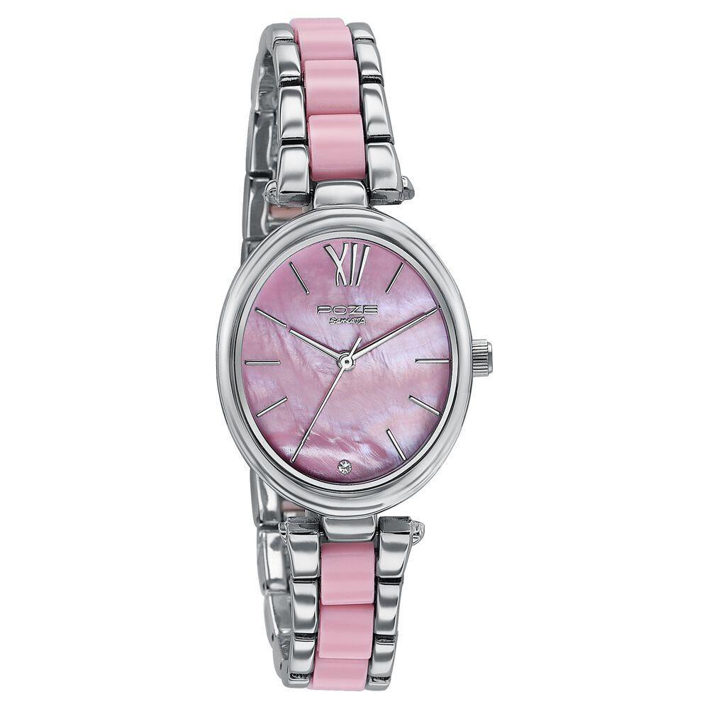 Buy Online Sonata Poze Quartz Analog Pink Mother Of Pearl Dial