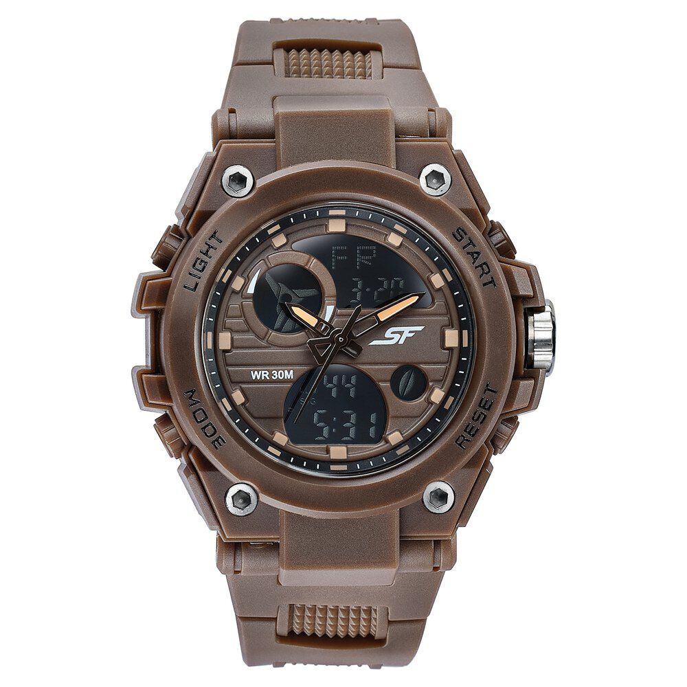 SF Ignite - Earthy Brown Anadigi Watch-image-10