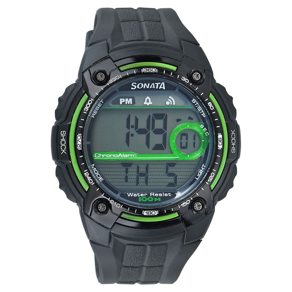 Buy Online SF Digital Dial Plastic Strap Watch for Men nf7990pp01j Sonata