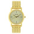 Sonata Quartz Analog with Day and Date Champagne Dial Stainless Steel Strap Watch for Men - image number 0