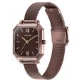 Sonata Modern Edit Quartz Analog Brown Dial Brown Stainless Steel Strap Watch For Women - image number 2