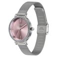 Sonata Poze Quartz Analog Pink Round Dial Silver Mesh Strap Watch For Women - image number 3