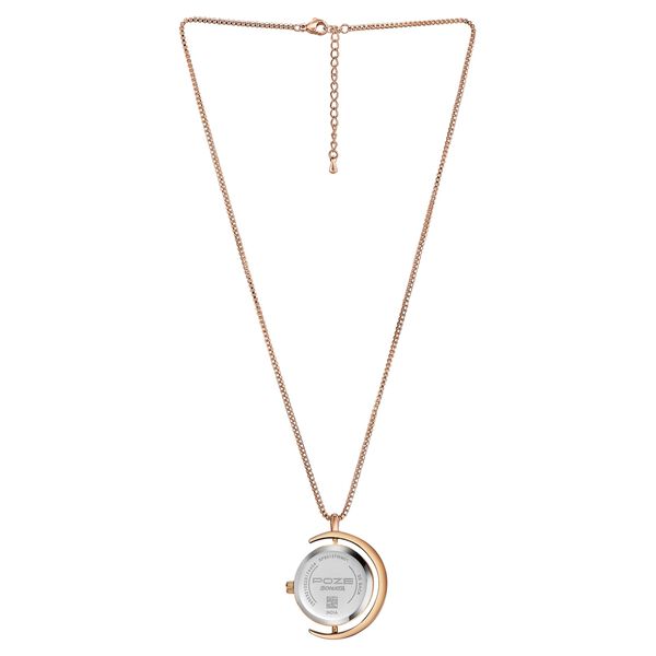 Sonata Poze Quartz Analog White Dial Rose Gold Metal Strap Watch For Women - image number 2
