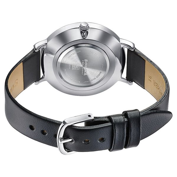 Sonata Pastel Play Quartz Analog Black Dial Leather Strap Watch For Women - image number 4