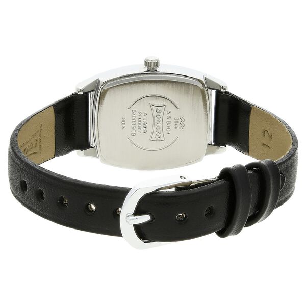 Sonata Quartz Analog Black Dial Leather Strap Watch for Women - image number 3