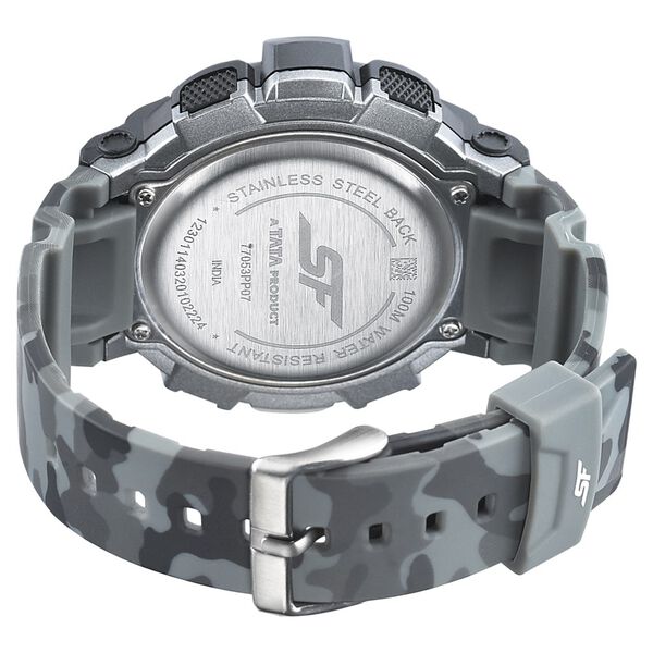 SF Digital Dial PU Strap Watch For Men - image number 3