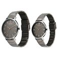 Sonata Soulmate Quartz Analog Grey Dial Grey Stainless Steel Strap Watch For Couple - image number 1