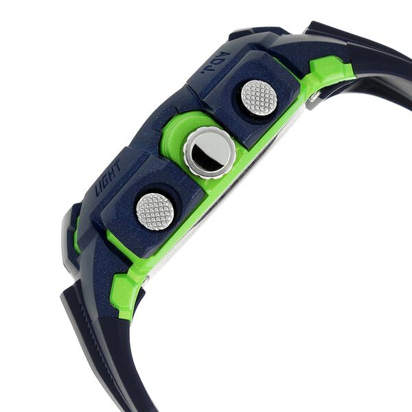 SF Quartz Analog Digital Black Dial Plastic Strap Watch for Men - image number 2