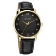Sonata Wedding Quartz Analog Off White Dial Leather Strap Watch For Men
