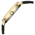 Sonata Gold Quartz Analog Sacred Forest Green With Gold Coin Dial Black Leather Strap Watch For Women - image number 5