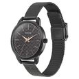 Sonata Wedding Bling Quartz Analog Black Dial Black Stainless Steel Strap Watch for Women - image number 2