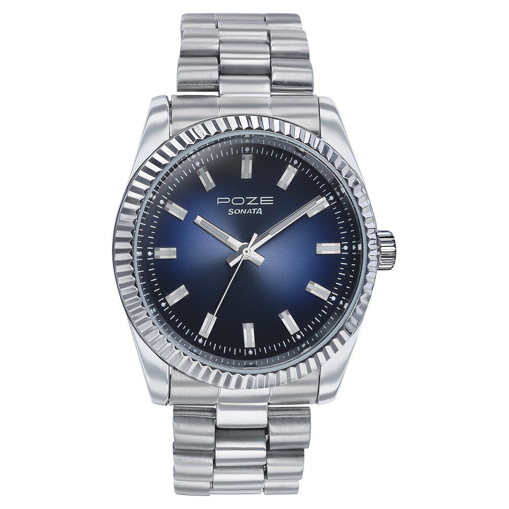 Sonata watch silver colour top