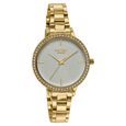 Poze By Sonata Quartz Analog White Dial Golden Stainless Steel Strap Watch For Women - image number 2