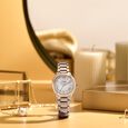 Poze By Sonata Quartz Analog Green Dial Golden Metal Strap Watch For Women