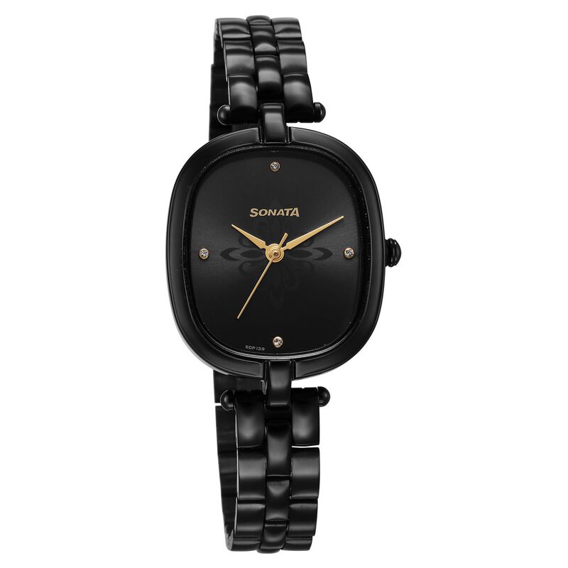 Sonata Utsav Black Dial Watch for Women - image number 0