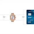 Sonata Poze Quartz Analog Silver Dial Rose Gold Colour Metal Strap Watch For Women - image number 3