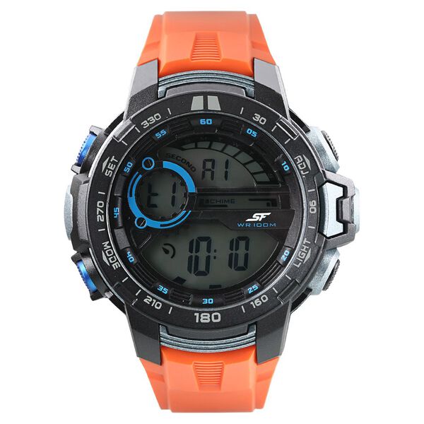 SF Super Fibre Digital Dial Plastic Strap Watch for Men - image number 0