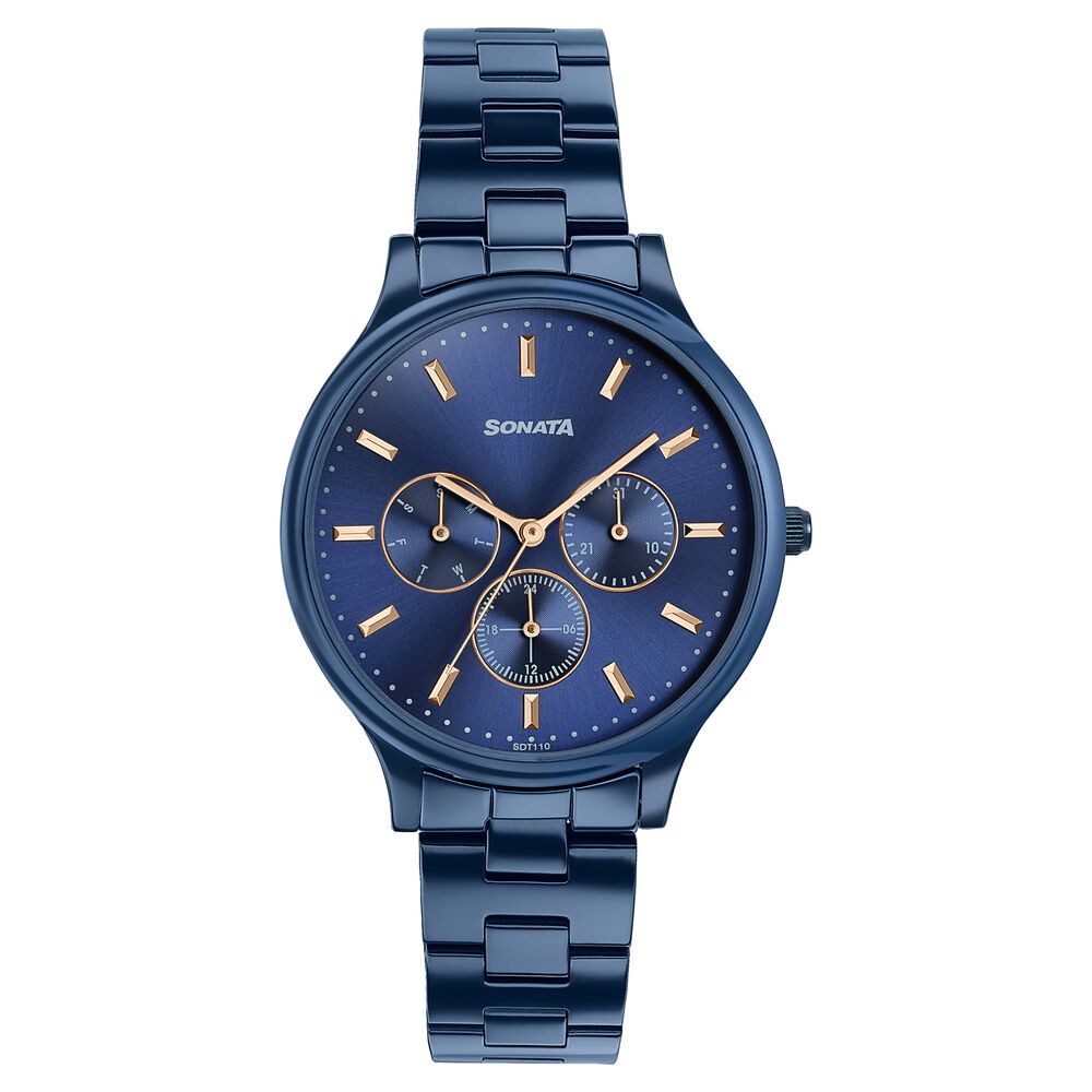 Sonata Women�s Work Wear beautiful Blue Watch - Premium Multifunction design for everyday style-picture-21
