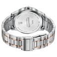 Sonata Traditional Essentials Blue Dial Silver & Rose Gold-Tone Stainless Steel Strap Watch - image number 5