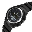 SF Maverick Quartz Digital Ana Digi Black Dial PU Strap Watch For Men - image number 1