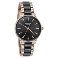Sonata Poze Quartz Analog Black Dial Black | Rose Gold Color Metal With Crystal Strap Watch For Women - image number 2