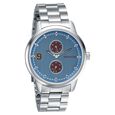 Sonata Quartz Analog Blue Dial Metal Strap Watch for Men