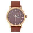 Sonata Quartz Analog with Day and Date Brown Dial Leather Strap Watch for Men - image number 1