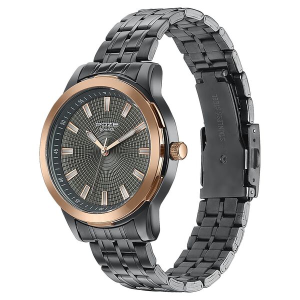 Sonata Poze Quartz Analog Grey Dial Grey Metal Strap Watch For Men - image number 4